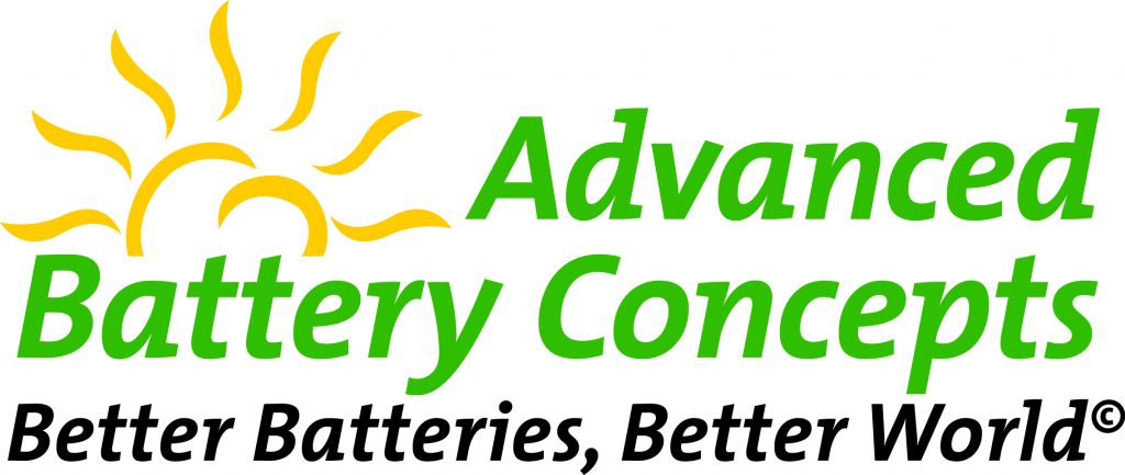 Advanced Battery Concepts Logo: Better Batteries, Better World